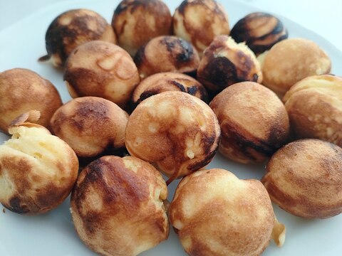 ホットケーキミックスたこ焼き器で☆鈴カステラ